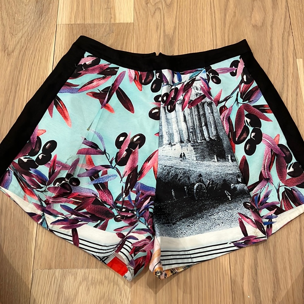 Clover Canyon printed high waisted shorts